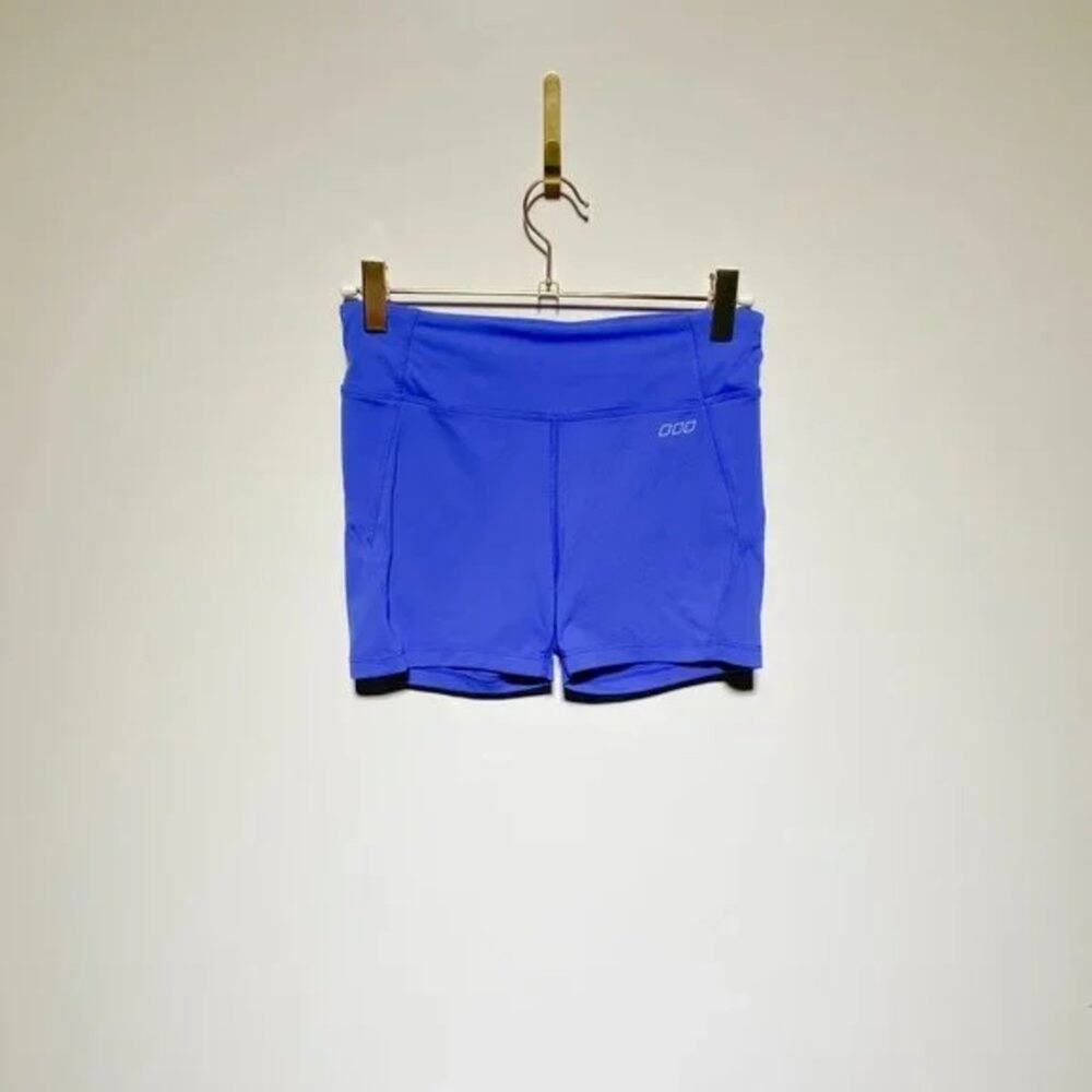 LORNA JANE ACTIVE 000 PURPLE WORK-OUT BODY SHORTS‎